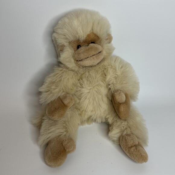 Vintage Mungo Russ Berrie Monkey Plush Soft Toy 15" Cream Beige - Picture 1 of 10